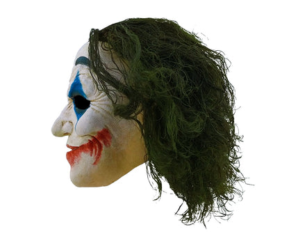 Máscara Loco Jack Payaso de Ghoulish - Disfraz de Látex, Multifilamento rizo para Halloween y Día de Muertos