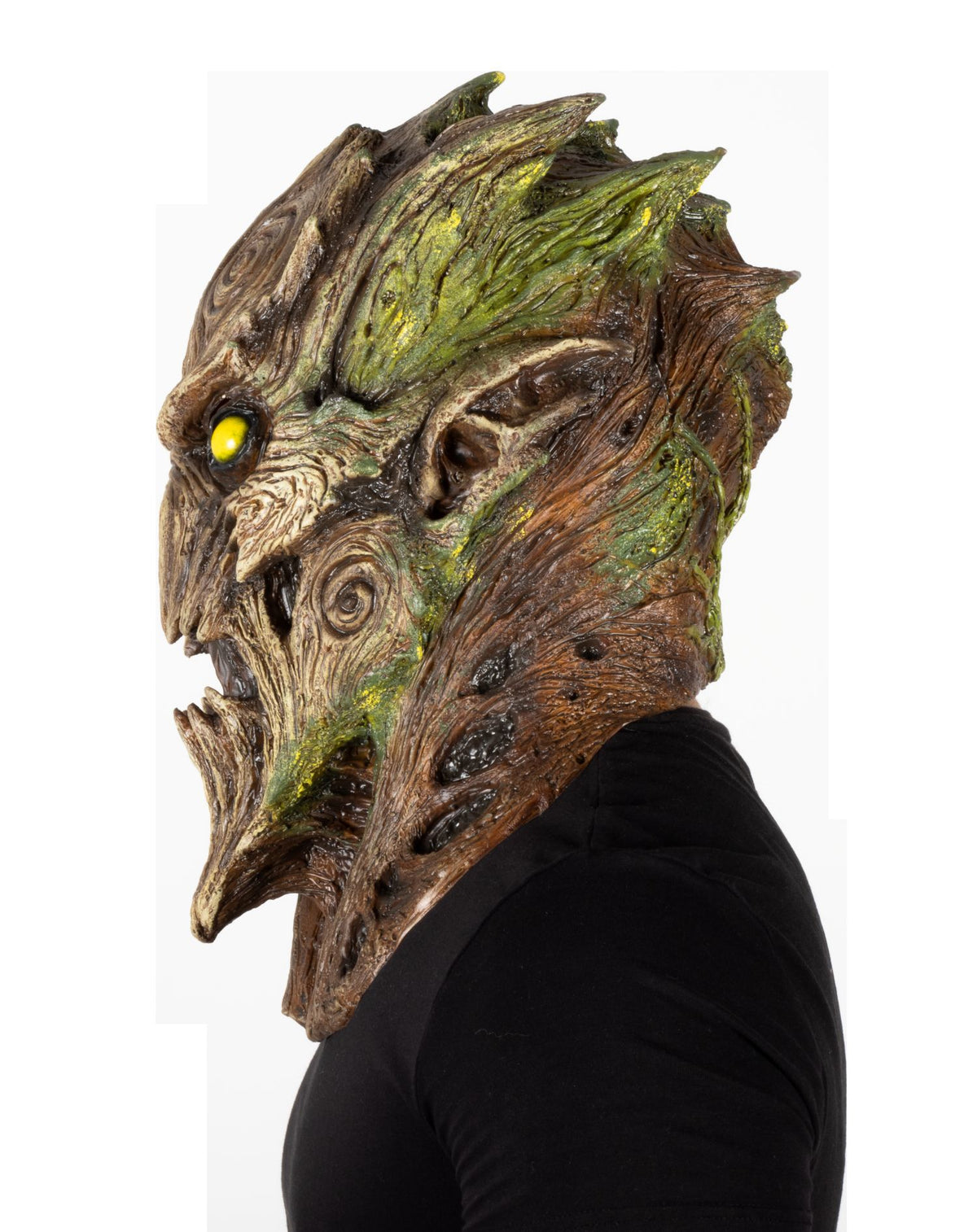 Máscara Madera Espíritu Hombre Ghoulish - Disfraz de Látex para Halloween y Día de Muertos