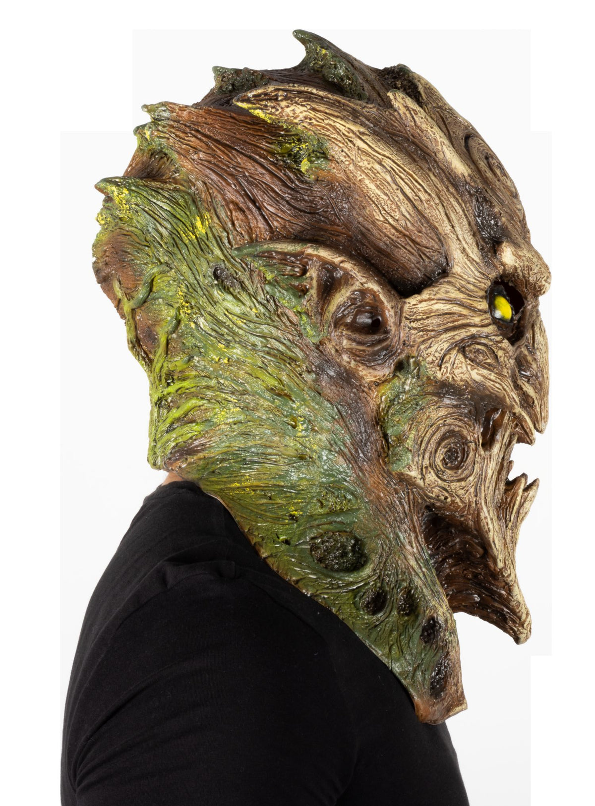 Máscara Madera Espíritu Hombre Ghoulish - Disfraz de Látex para Halloween y Día de Muertos