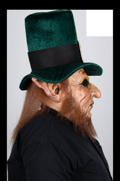 Máscara Malvado Leprechaun Ghoulish - Disfraz de Látex, Kanekalon para Halloween y Día de Muertos