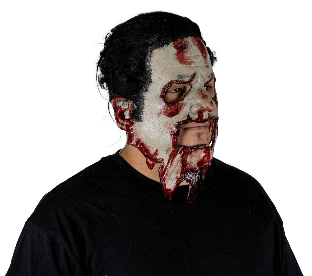 Máscara Texas Cadena Saw Massacre II Skin Cara Máscara Pege - Disfraz de Látex, Pelox para Halloween y Día de Muertos