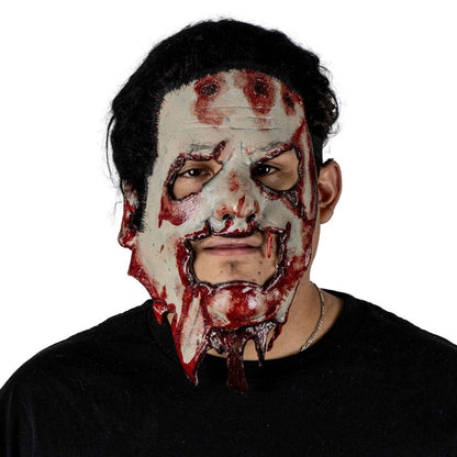 Máscara Texas Cadena Saw Massacre II Skin Cara Máscara Pege - Disfraz de Látex, Pelox para Halloween y Día de Muertos