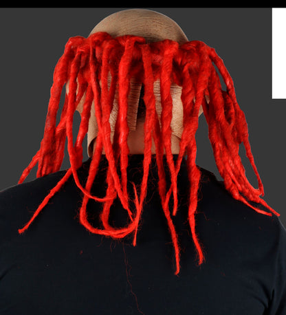 Máscara Matar Payasos Loco Ghoulish - Disfraz de Latex, Kanekalon Afro para Halloween y Día de Muertos