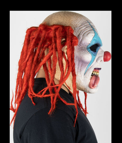 Máscara Matar Payasos Loco Ghoulish - Disfraz de Latex, Kanekalon Afro para Halloween y Día de Muertos