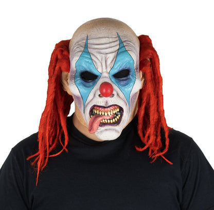 Máscara Matar Payasos Loco Ghoulish - Disfraz de Latex, Kanekalon Afro para Halloween y Día de Muertos