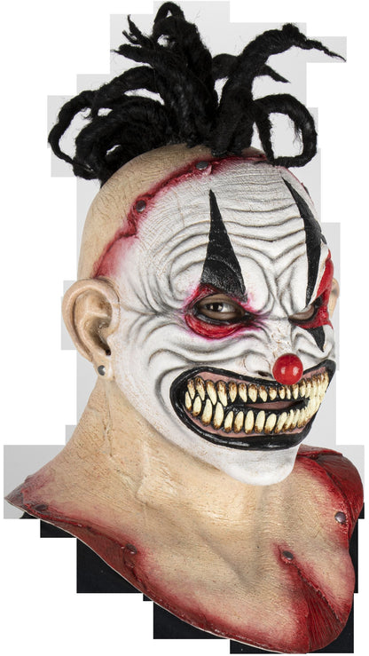 Máscara Matar Payasos Punk Ghoulish - Disfraz de Latex, Kanekalon Afro para Halloween y Día de Muertos