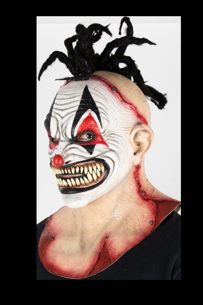 Máscara Matar Payasos Punk Ghoulish - Disfraz de Latex, Kanekalon Afro para Halloween y Día de Muertos