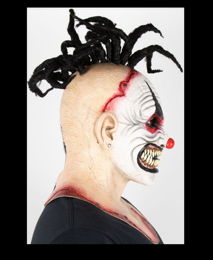 Máscara Matar Payasos Punk Ghoulish - Disfraz de Latex, Kanekalon Afro para Halloween y Día de Muertos