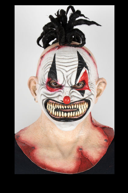 Máscara Matar Payasos Punk Ghoulish - Disfraz de Latex, Kanekalon Afro para Halloween y Día de Muertos