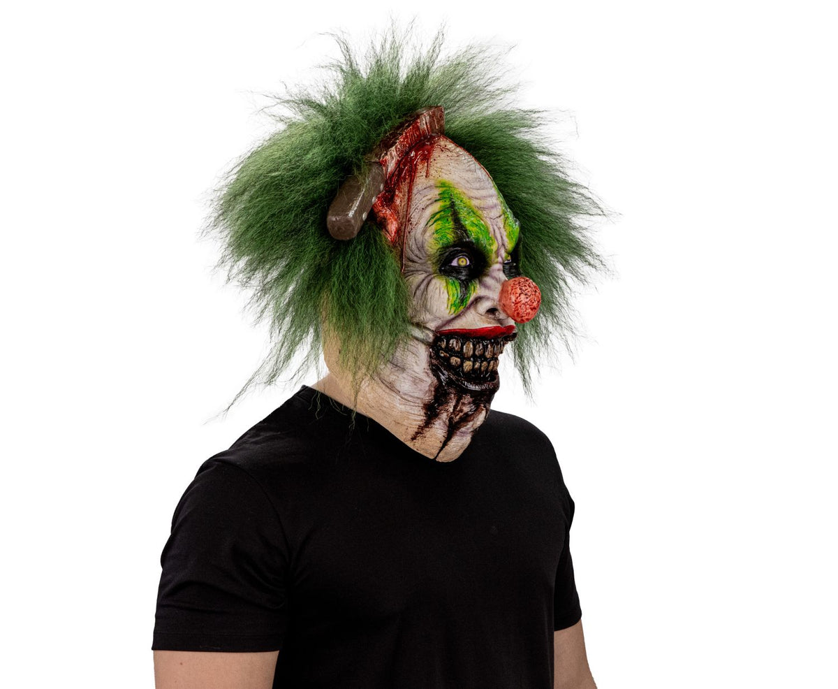 Máscara Maurice's Glotón Payaso Ghoulish - Disfraz de Látex, Kanekalon para Halloween y Día de Muertos