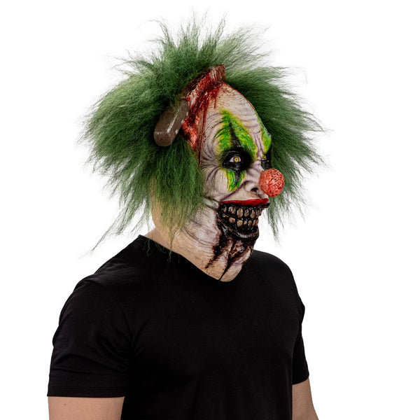 Máscara Maurice's Glotón Payaso Ghoulish - Disfraz de Látex, Kanekalon para Halloween y Día de Muertos