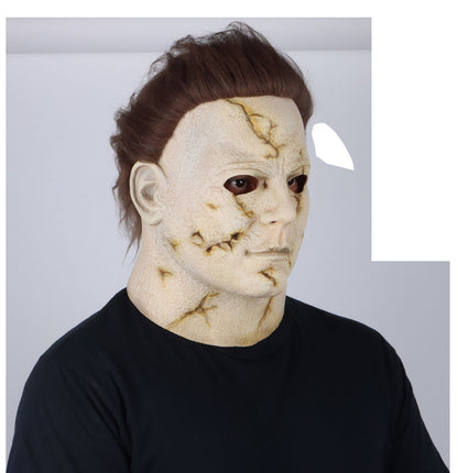 Máscara Michael Myers Máscara Halloween por Rob Zombi Pege - Disfraz de Látex, Pelox para Halloween y Día de Muertos