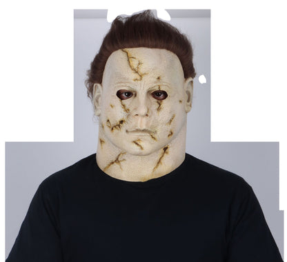 Máscara Michael Myers Máscara Halloween por Rob Zombi Pege - Disfraz de Látex, Pelox para Halloween y Día de Muertos