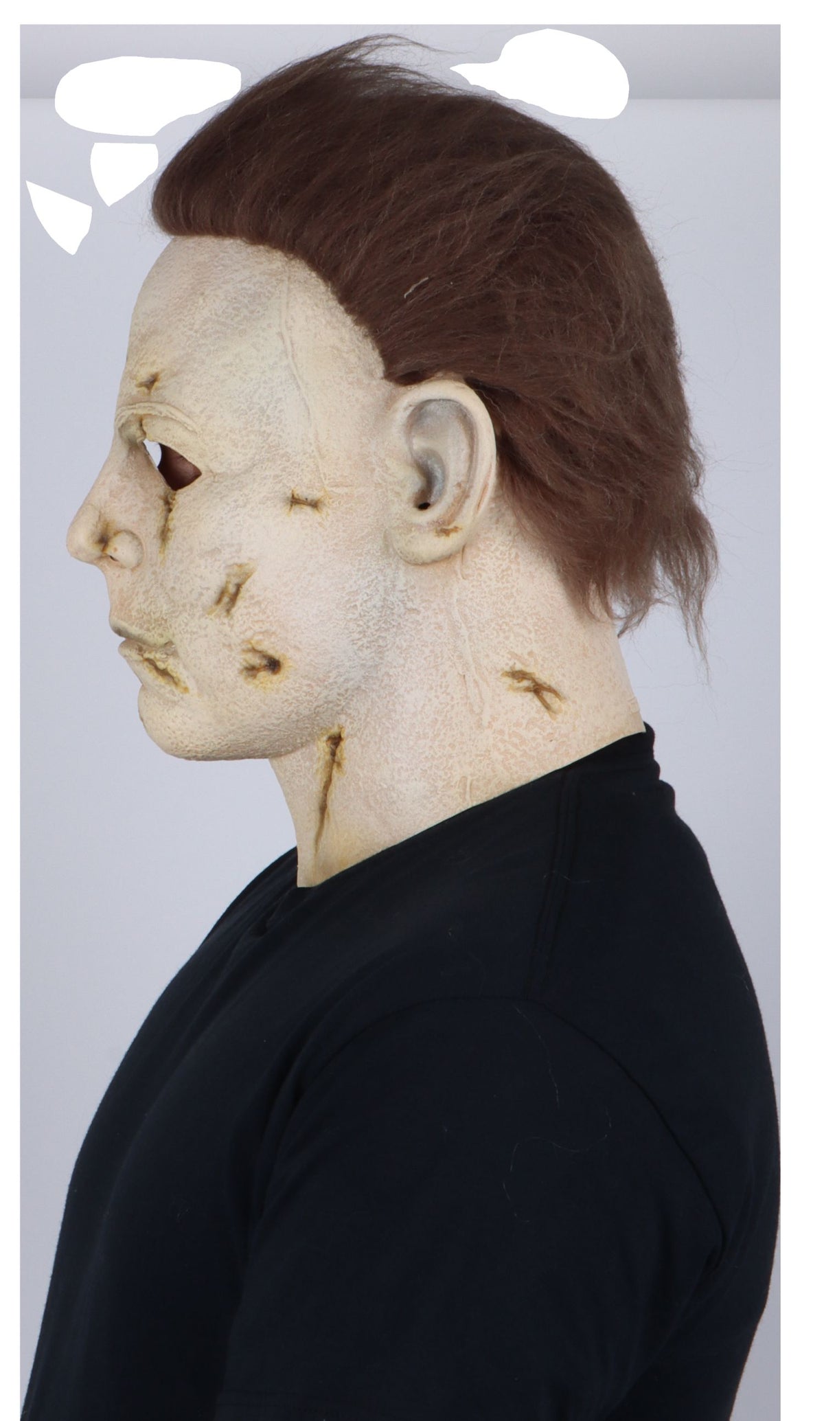 Máscara Michael Myers Máscara Halloween por Rob Zombi Pege - Disfraz de Látex, Pelox para Halloween y Día de Muertos