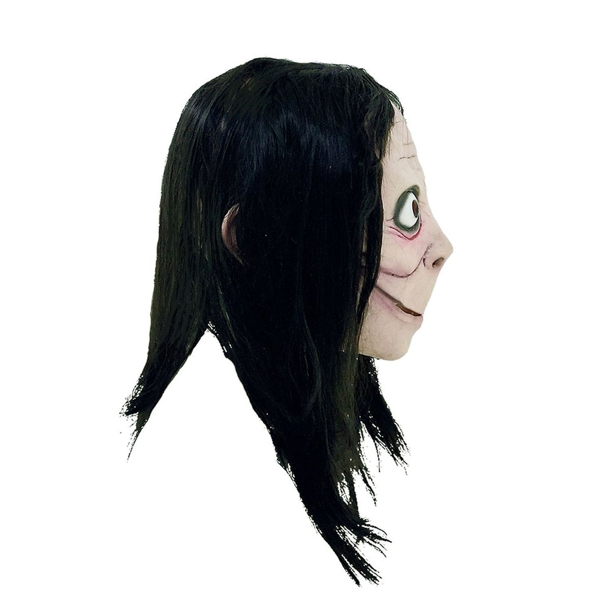 Máscara Momo Ghoulish - Disfraz de Látex, Multifilamento lacio para Halloween y Día de Muertos