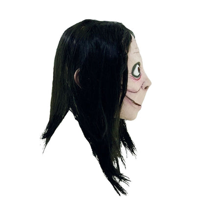 Máscara Momo Ghoulish - Disfraz de Látex, Multifilamento lacio para Halloween y Día de Muertos