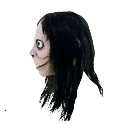 Máscara Momo Ghoulish - Disfraz de Látex, Multifilamento lacio para Halloween y Día de Muertos