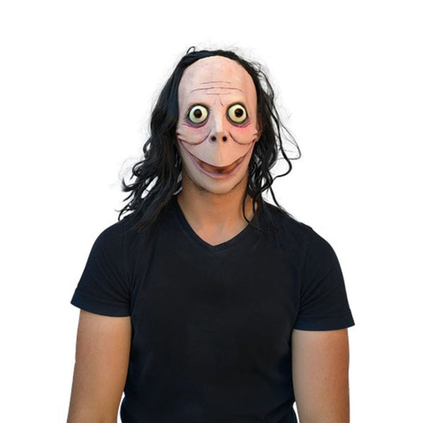 Máscara Momo Ghoulish - Disfraz de Látex, Multifilamento lacio para Halloween y Día de Muertos
