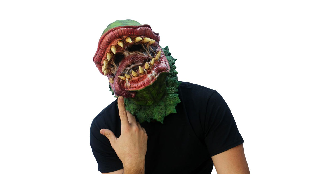 Máscara Mutante Carnivorous Plant Ghoulish - Disfraz de Látex para Halloween y Día de Muertos