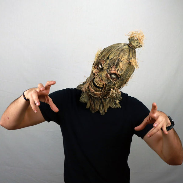 Máscara Nacido del terror Ghoulish - Disfraz de Látex, Paja Sintética para Halloween y Día de Muertos