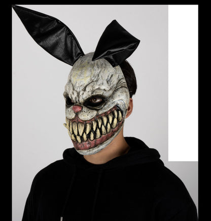 Máscara Nasty Bunny Ghoulish - Disfraz de Látex, Vinipiel para Halloween y Día de Muertos