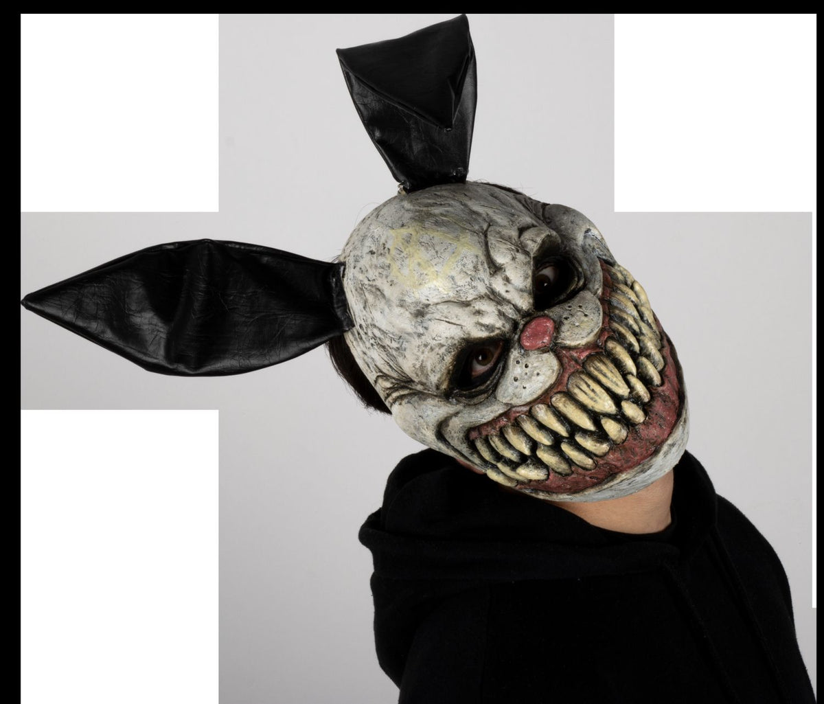 Máscara Nasty Bunny Ghoulish - Disfraz de Látex, Vinipiel para Halloween y Día de Muertos