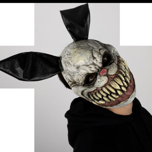 Máscara Nasty Bunny Ghoulish - Disfraz de Látex, Vinipiel para Halloween y Día de Muertos