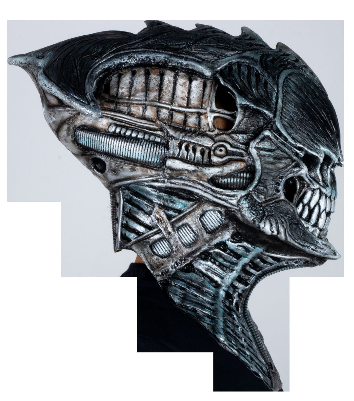 Máscara Necro Sentinel Ghoulish - Disfraz de Látex para Halloween y Día de Muertos