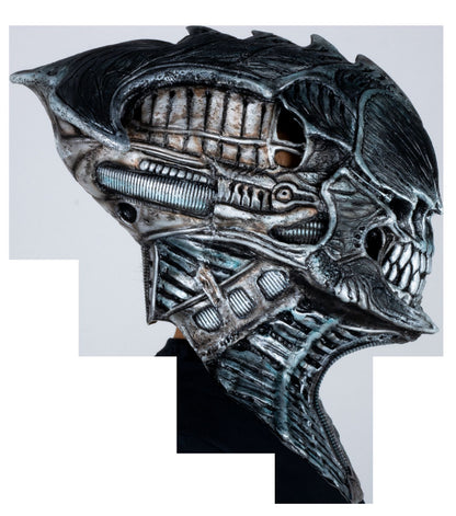 Máscara Necro Sentinel Ghoulish - Disfraz de Látex para Halloween y Día de Muertos