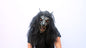 Máscara Negro Luna Ghoulish - Disfraz de Látex, Kanekalon para Halloween y Día de Muertos