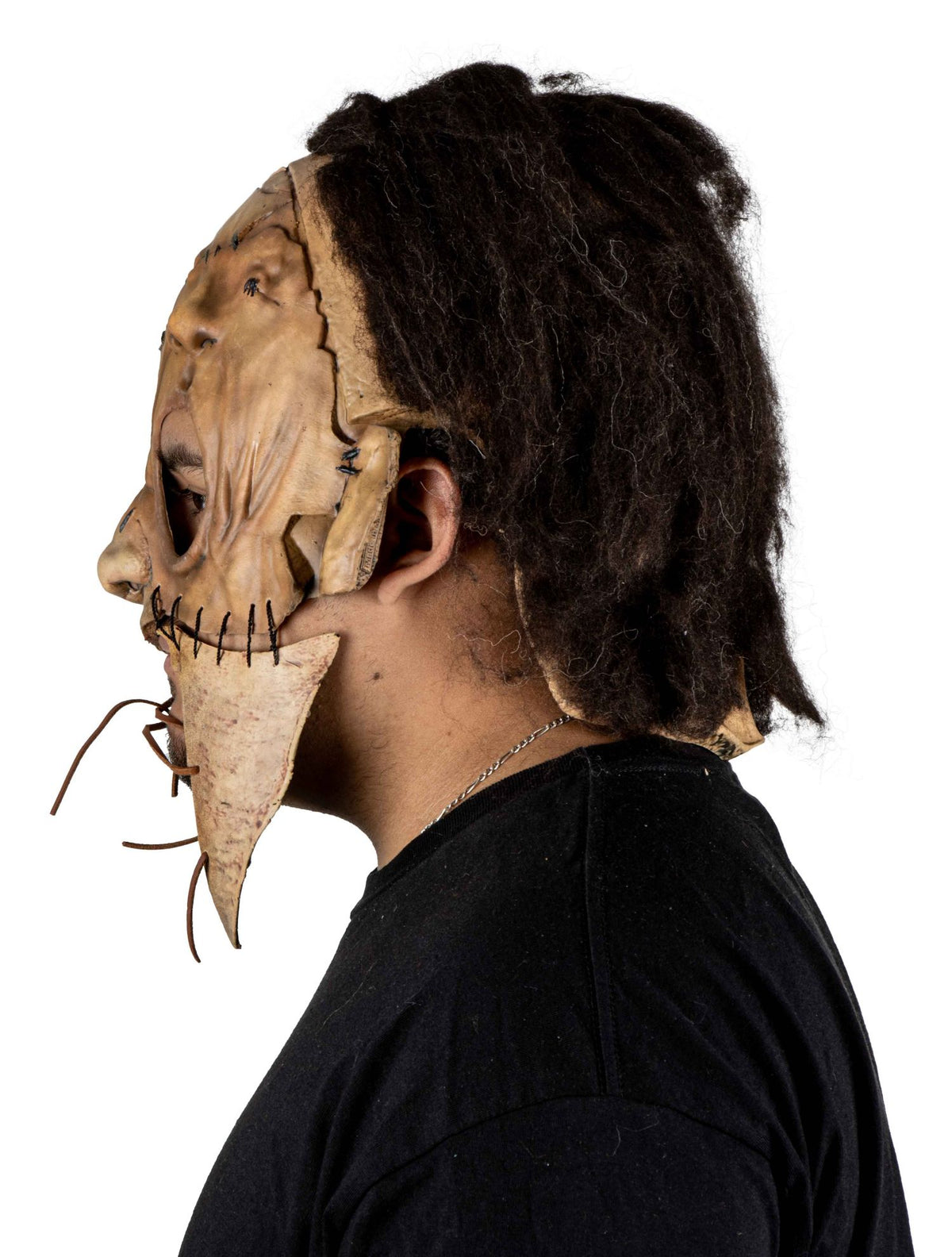 Máscara Nicotero Leatherface Pege - Disfraz de Látex, Pelox para Halloween y Día de Muertos