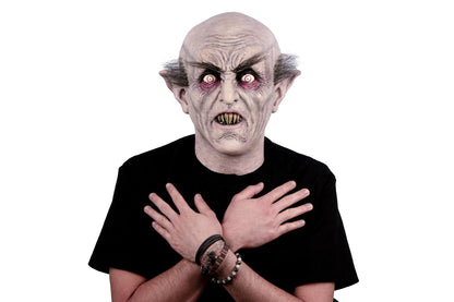 Máscara Nosferatu Ghoulish - Disfraz de Látex, Kanekalon para Halloween y Día de Muertos