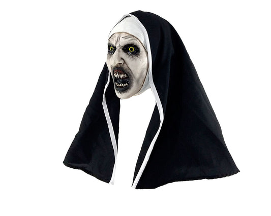 Máscara Nun Deluxe Máscara Pege - Disfraz de Látex, 80% Poliéster, 20% Elastano para Halloween y Día de Muertos