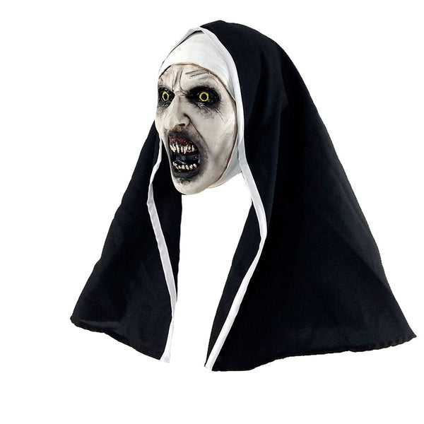 Máscara Nun Deluxe Máscara Pege - Disfraz de Látex, 80% Poliéster, 20% Elastano para Halloween y Día de Muertos