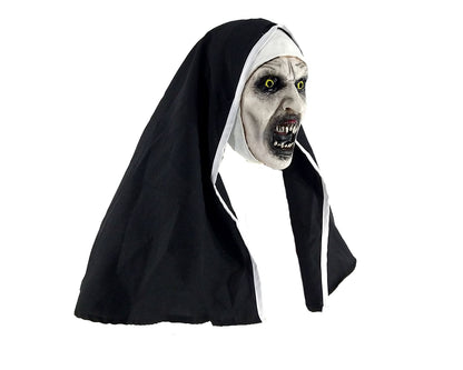 Máscara Nun Deluxe Máscara Pege - Disfraz de Látex, 80% Poliéster, 20% Elastano para Halloween y Día de Muertos
