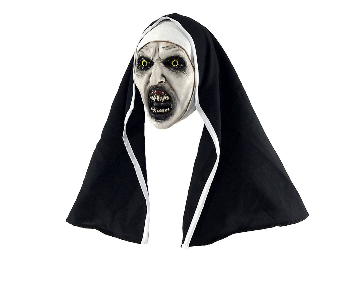 Máscara Nun Deluxe Máscara Pege - Disfraz de Látex, 80% Poliéster, 20% Elastano para Halloween y Día de Muertos