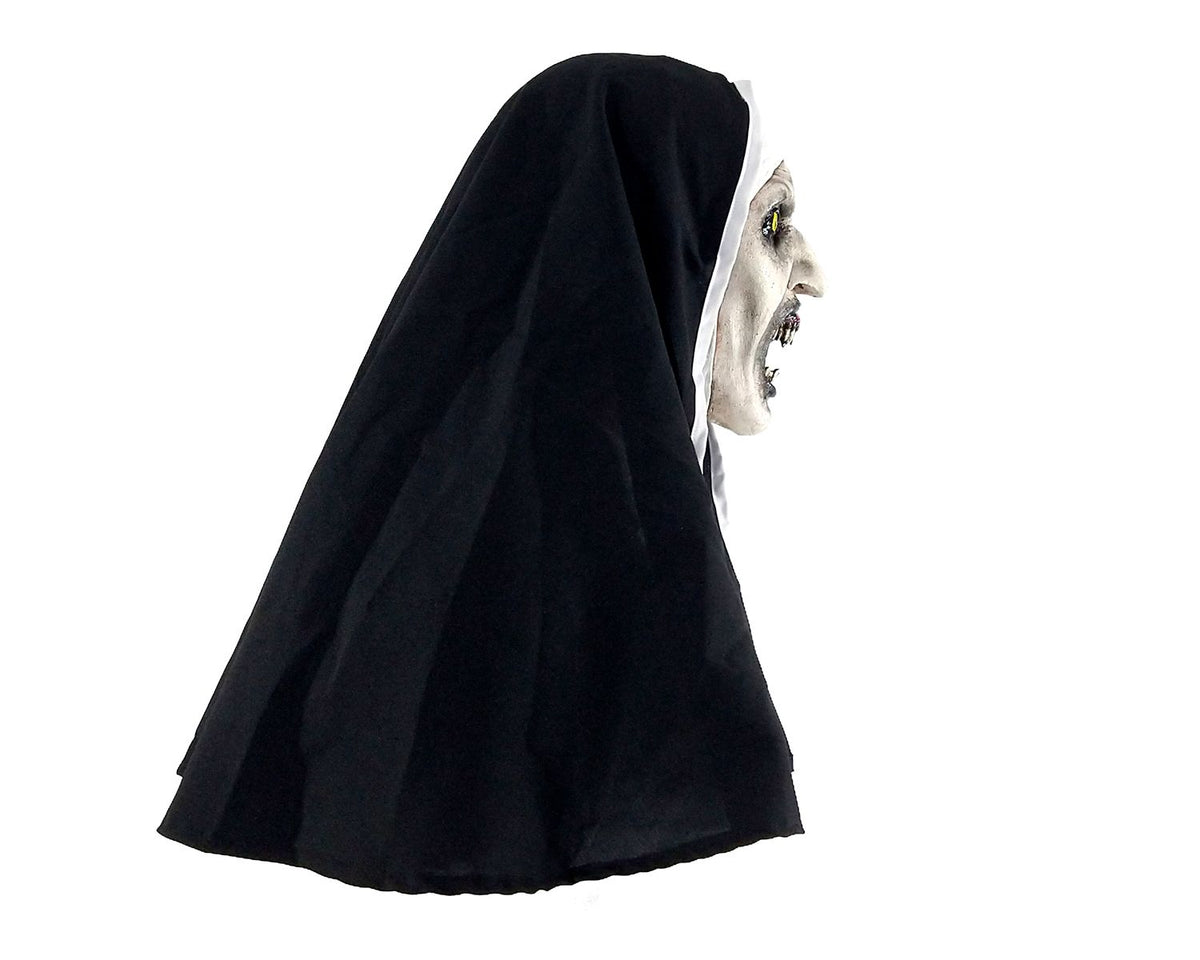 Máscara Nun Deluxe Máscara Pege - Disfraz de Látex, 80% Poliéster, 20% Elastano para Halloween y Día de Muertos