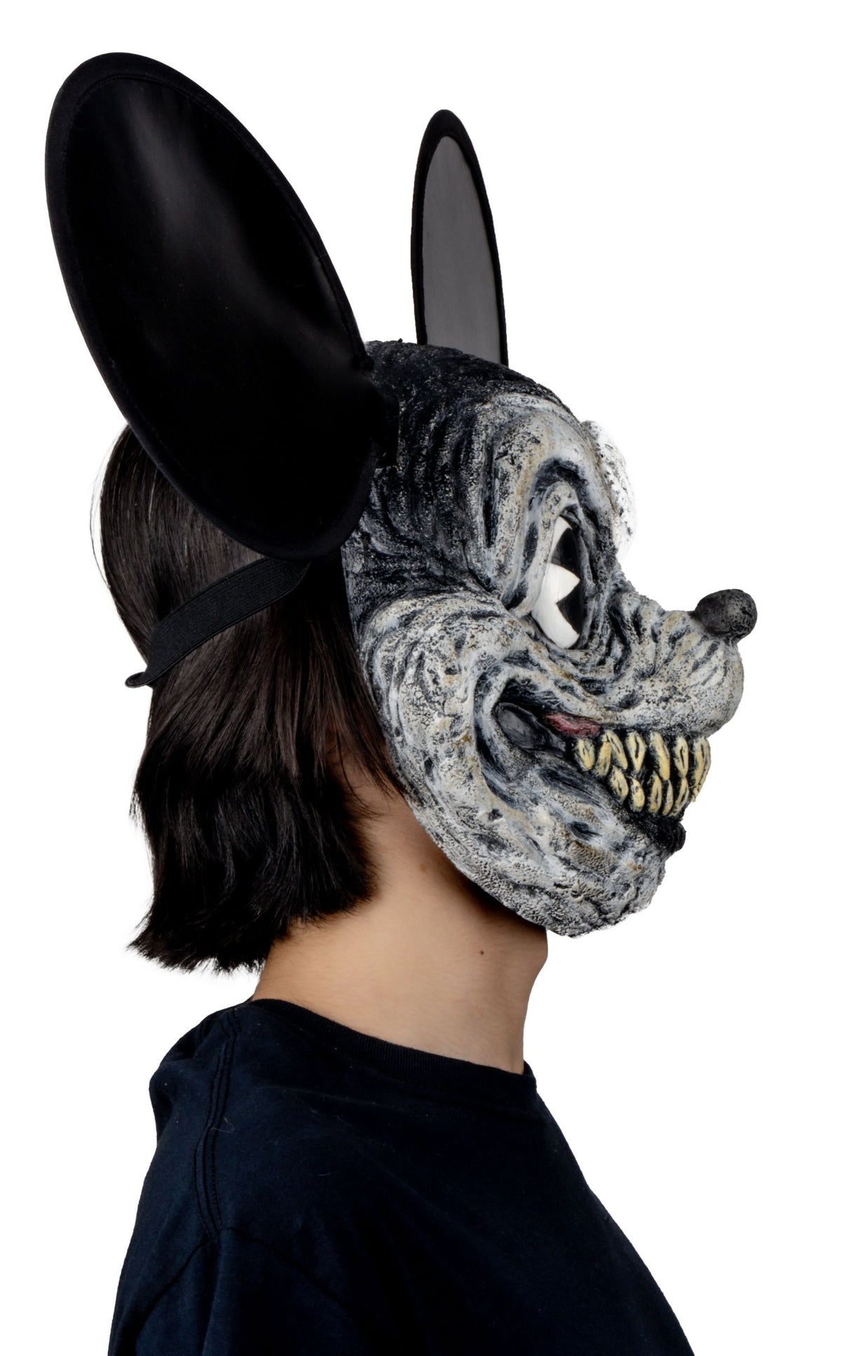 Máscara Oscuro Ratón Pege - Disfraz de Látex, Vinipiel para Halloween y Día de Muertos