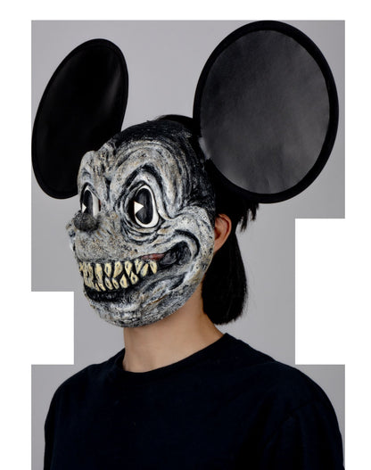 Máscara Oscuro Ratón Pege - Disfraz de Látex, Vinipiel para Halloween y Día de Muertos
