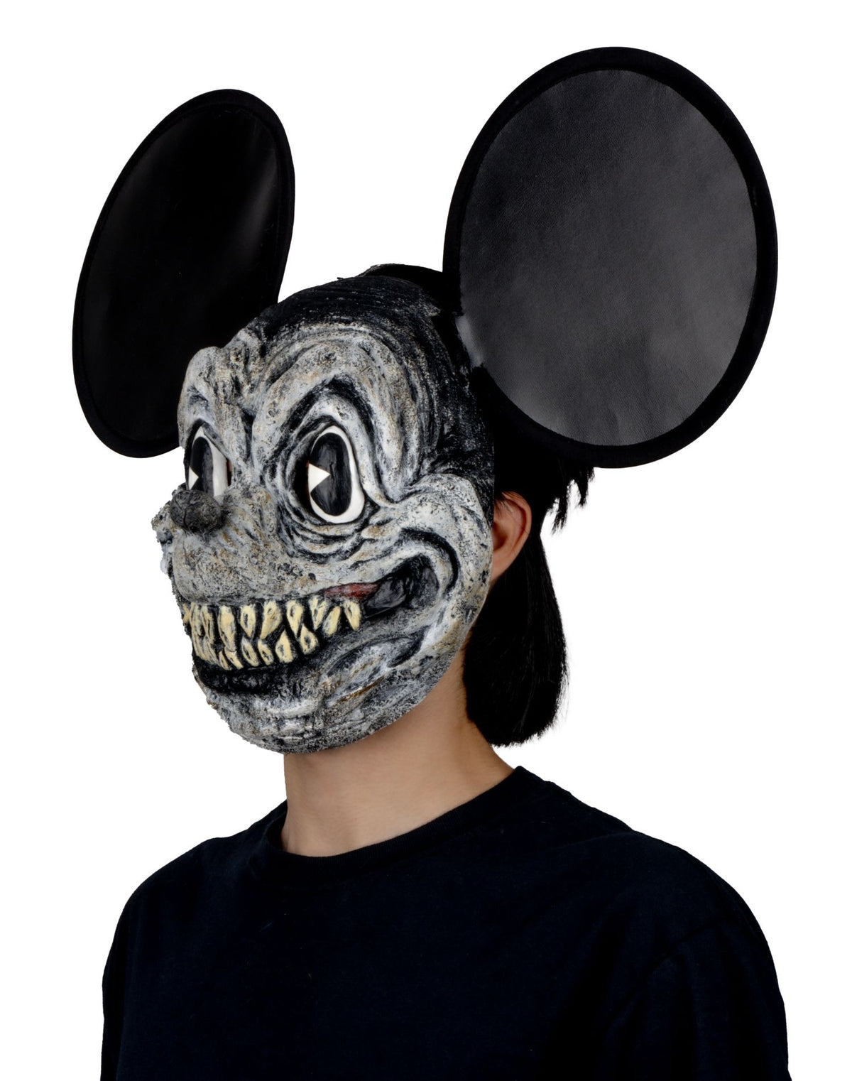 Máscara Oscuro Ratón Pege - Disfraz de Látex, Vinipiel para Halloween y Día de Muertos