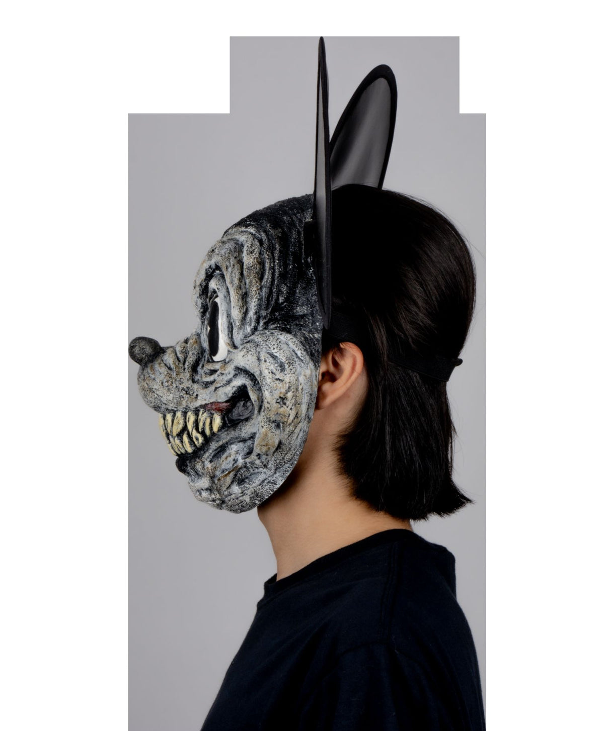 Máscara Oscuro Ratón Pege - Disfraz de Látex, Vinipiel para Halloween y Día de Muertos