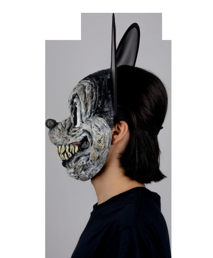 Máscara Oscuro Ratón Pege - Disfraz de Látex, Vinipiel para Halloween y Día de Muertos
