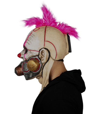 Máscara Payaso Bozal Ghoulish - Disfraz de Látex, Peluche, Hilo LED para Halloween y Día de Muertos