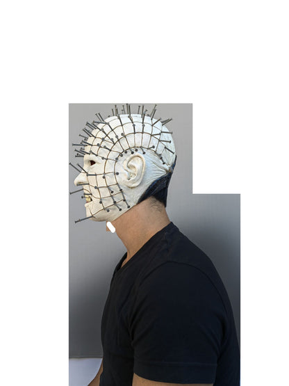 Máscara Pinhead Ghoulish - Disfraz de Látex para Halloween y Día de Muertos