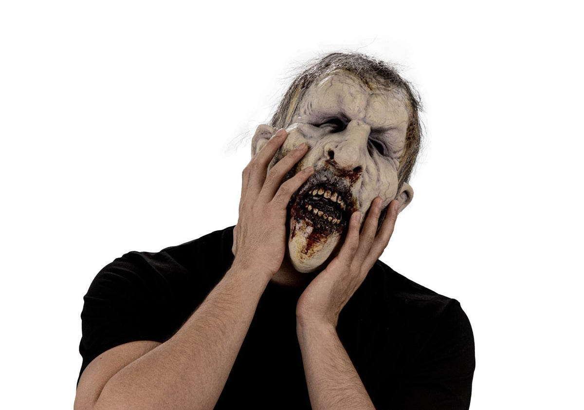 Máscara Podrido Difunto Ghoulish - Disfraz de Látex, Kanekalon para Halloween y Día de Muertos