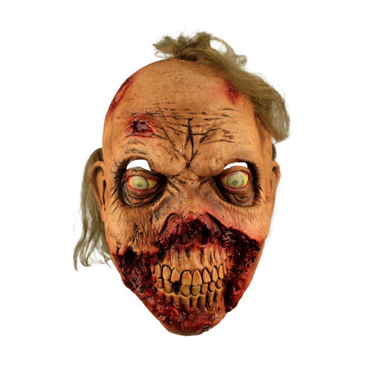 Máscara Podrido Gums Ghoulish - Disfraz de Látex, Multifilamento rizo para Halloween y Día de Muertos