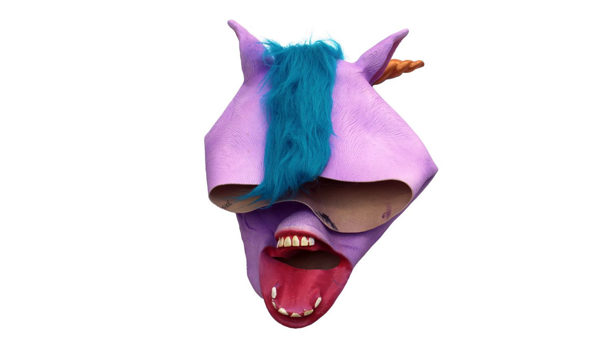 Máscara Poni Unicornio Ghoulish - Disfraz de Látex, Peluche para Halloween y Día de Muertos