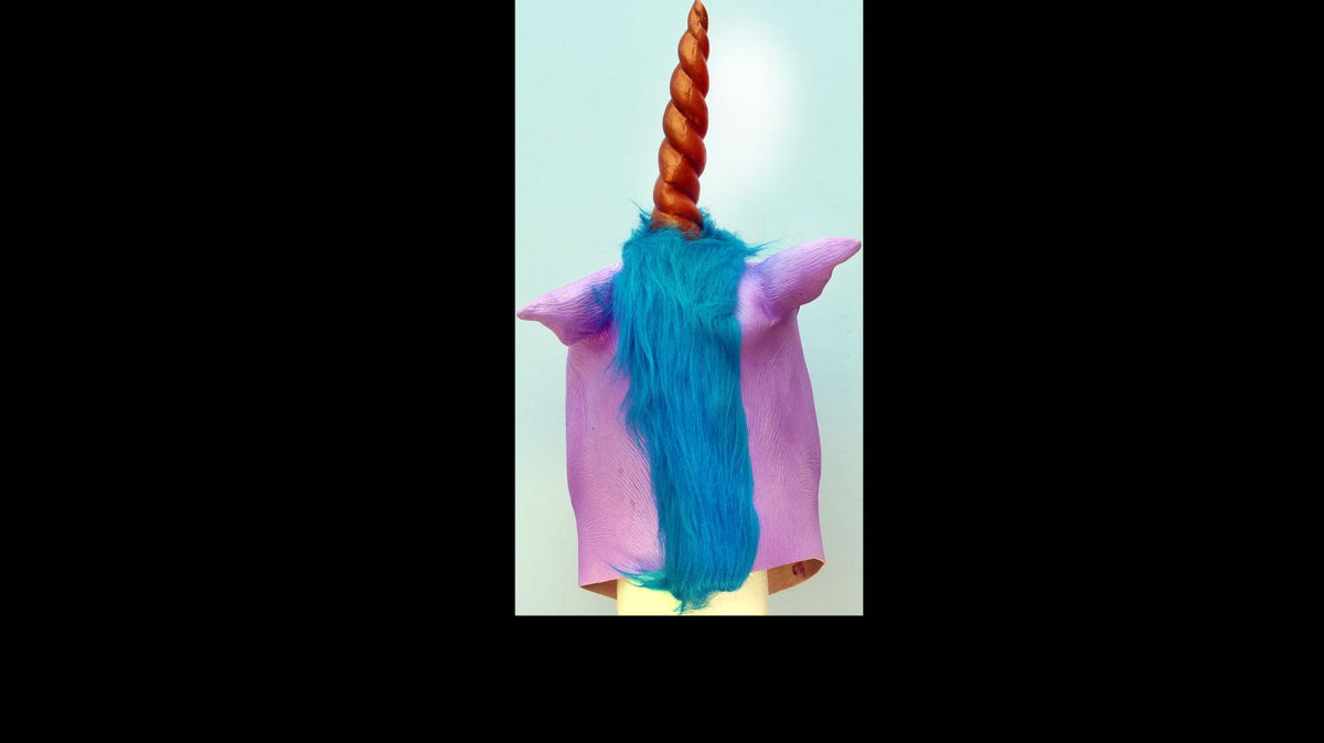 Máscara Poni Unicornio Ghoulish - Disfraz de Látex, Peluche para Halloween y Día de Muertos