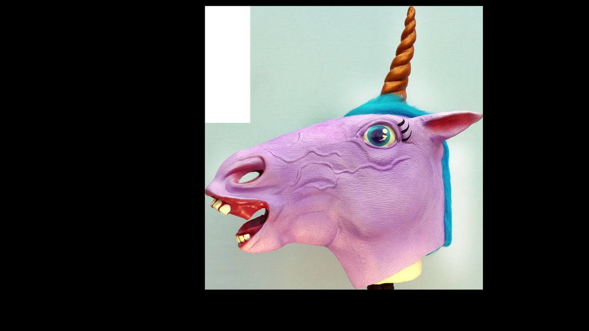 Máscara Poni Unicornio Ghoulish - Disfraz de Látex, Peluche para Halloween y Día de Muertos
