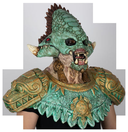 Máscara Quetzalcóatl Disfraz Kit Ghoulish - Disfraz de Látex para Halloween y Día de Muertos